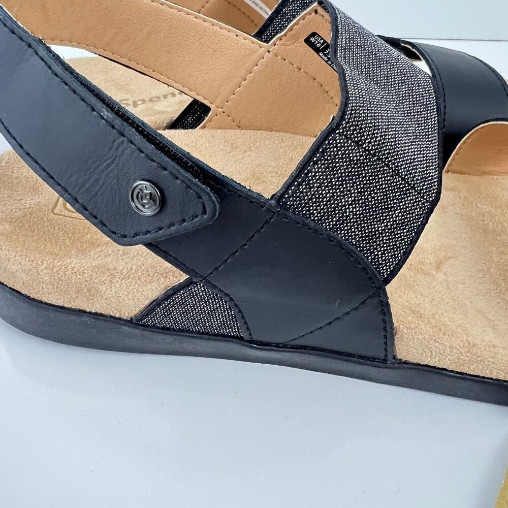 Spenco Womens Sanabel Black Sling-Back Sandals Size 10 M - Picture 7 of 10